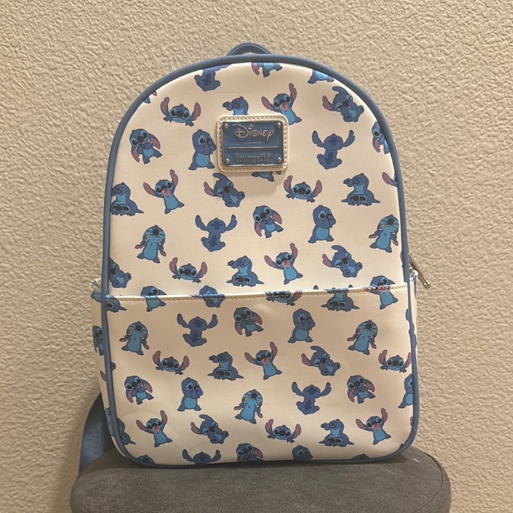 Loungefly Disney Lilo & Stitch Poses Allover Mini Backpack
